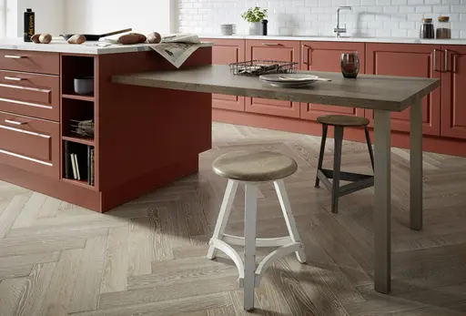 Inselküche 56.180 GL 11 519, Indischrot samtmatt