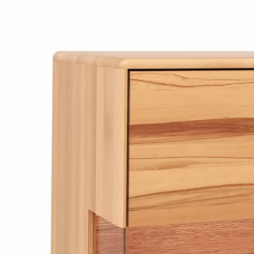 Highboard Hillsboro - inkl. Beleuchtung, Buche/Kernbuche natur, geölt