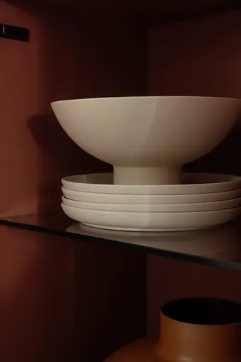 Highboard Venzone - BHT ca. 109x148x41 cm, Lack, Campari