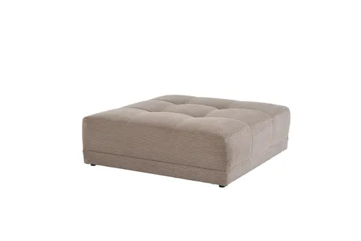 Hocker JANNI - Stoff, Taupe