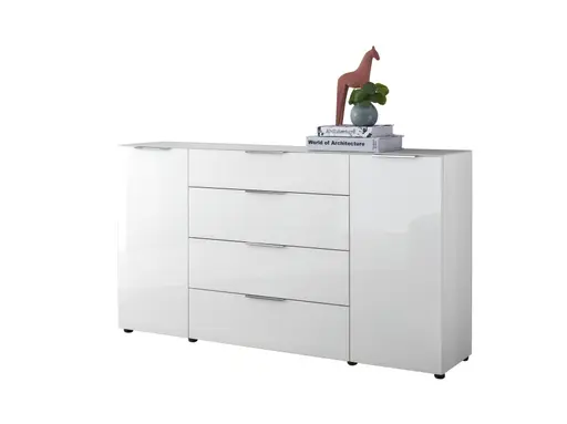 Kommode - B ca. 180 cm, Weiß