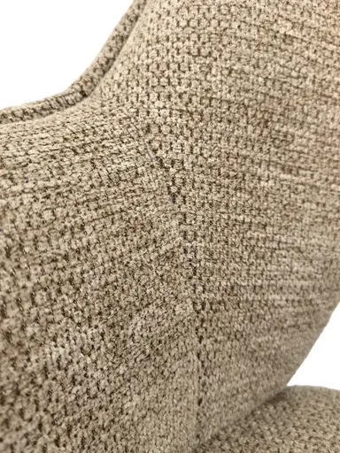 Armlehnstuhl MARESA - drehbar, Stoff, Braun