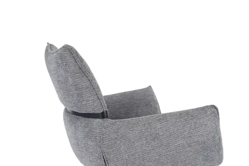 Armlehnstuhl MARJA - drehbar, Stoff, Grau