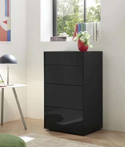 Kommode - B ca. 52 cm, Vulkanschwarz