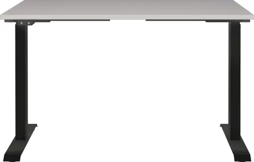 Schreibtisch GELI - höhenverstellbar, LB ca. 120x80 cm, Kaschmir, Schwarz