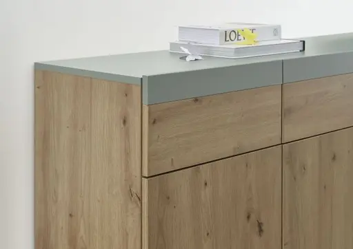 Kommode ROMANA- Eiche Dekor, Salbei