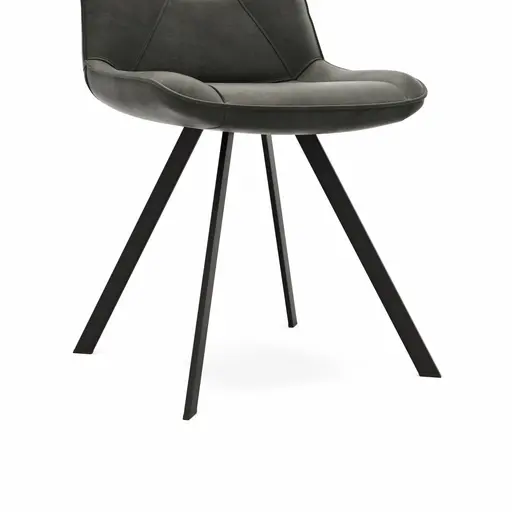 Stuhl Wesley - Stoff, Anthrazit