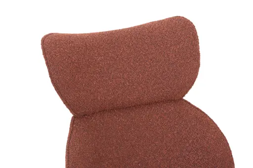 Stuhl MIRNA - drehbar, Stoff, Rost