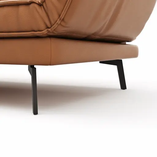 Ecksofa My -  Ecke links mit 2-Sitzer, Rückenlehne, Armlehne  verstellbar und Drehsitze, Leder, Cognac