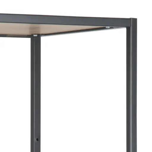 Bücherregal - Wildeiche Nachbildung, Schwarz 