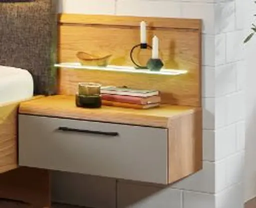 Schlafzimmer - Wildeiche, Lack, Sand