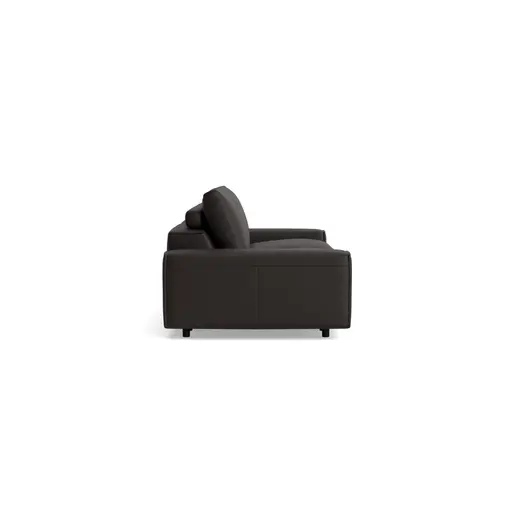 Sofa Sorano - 3-Sitzer, Leder, Schlamm