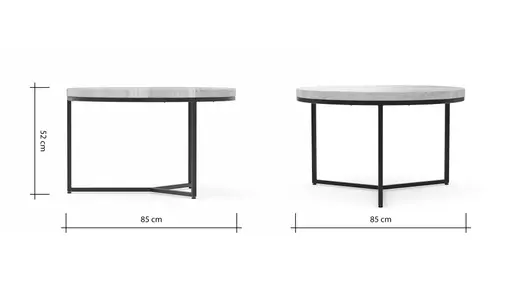 Couchtisch Farmingdale - LBH ca. 85x85x52 cm, Eiche massiv, legno