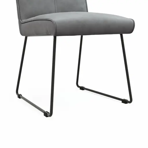 Stuhl Dinner - Stoff, Grau