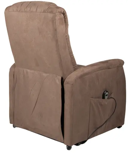 TV-Sessel - Aufstehhilfe, Relaxfunktion, Microfaser, Braun