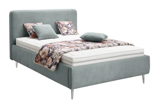 Polsterbett EM Soline - Liegefläche ca. 140x200 cm, Stoff, grau