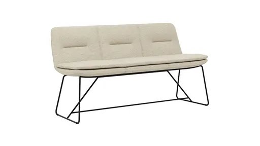 Polsterbank Macano - B ca. 160 cm, Stoff, Beige