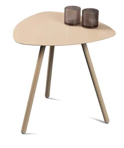 Beistelltisch - LB ca. 50x50 cm, Cremeweiß