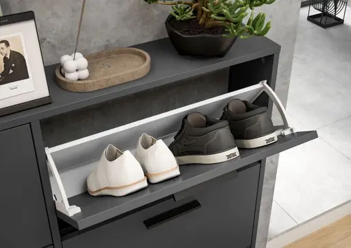 Schuhkipper - B ca. 116 cm, Anthrazit