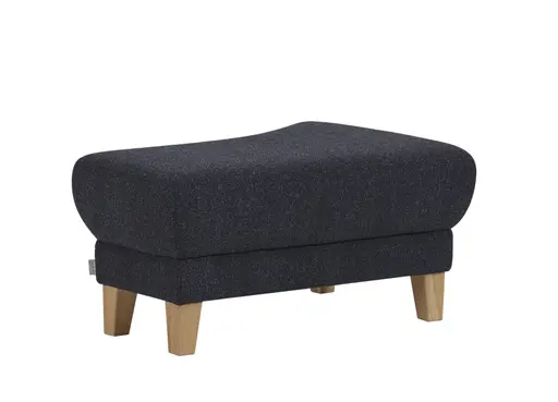 Hocker Stamford - gebogen, Links, LB ca. 89x65 cm, Stoff, Dunkelblau