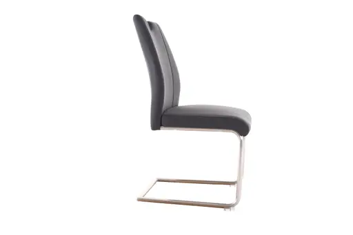 Freischwinger MICHI - Stoff, Schwarz