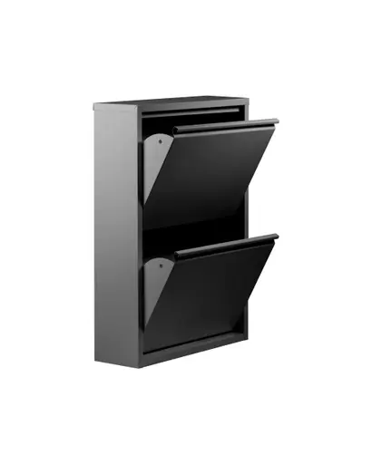 Schuhschrank - B ca. 50 cm, Schwarz