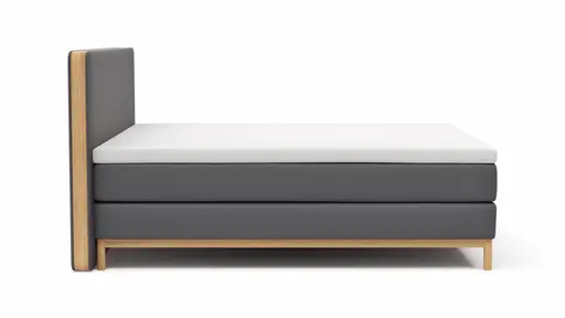 Boxspringbett Odense - Liegefläche ca. 180x200 cm, Stoff, Anthrazit