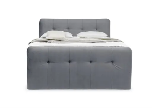 Boxspringbett HOLLIE- Liegefläche ca. 180x200 cm, Stoff, Stahl
