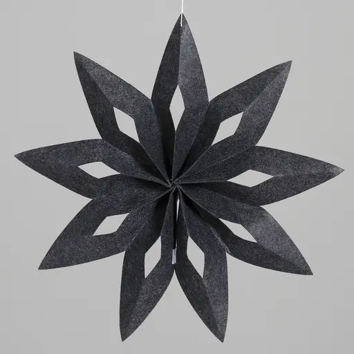 Stern-Hänger - D ca. 50 cm, Dunkelgrau