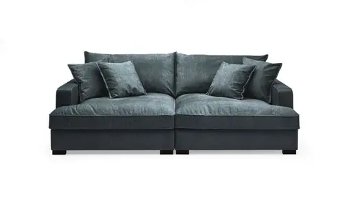 Megasofa - 2,5-Sitzer, Stoff, Petrol