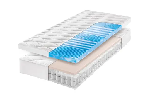 Tonnentaschenfederkern-Matratze EM Super Plus Top T - Liegefläche ca. 90x200 cm