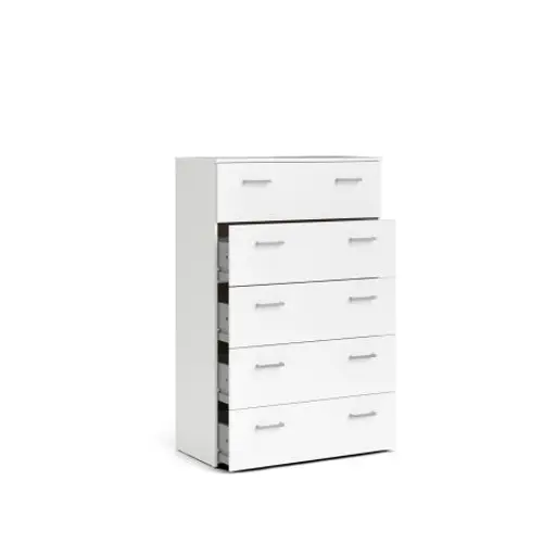 Kommode - B ca. 74 cm, Weiß