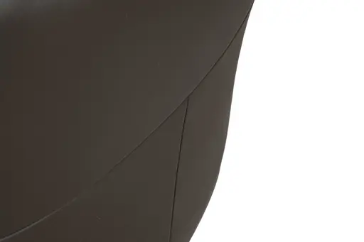 Stuhl MARCELLA - drehbar, Leder, Dunkelbraun