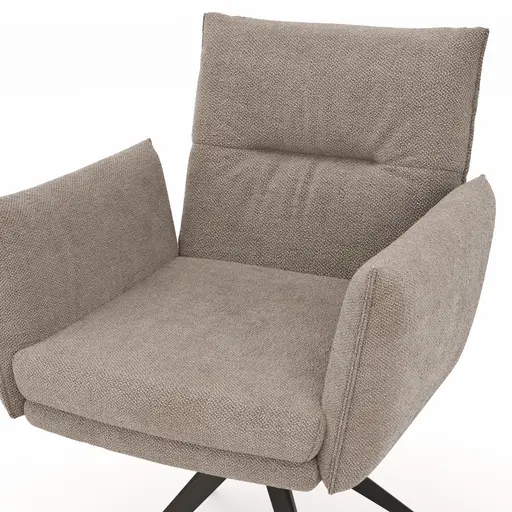 Armlehnstuhl Coscino - Stoff, Grau