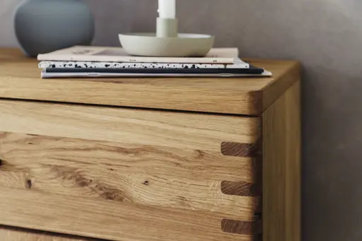 Garderobe - Balkeneiche massiv