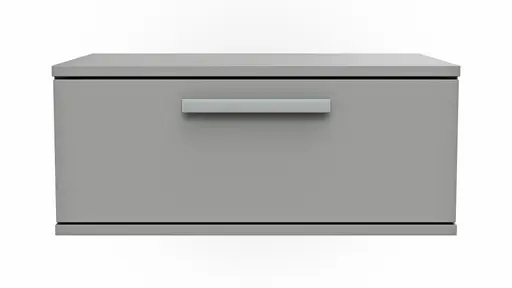 Hängeschrank Viana - Holzwerkstoff, Steingrau