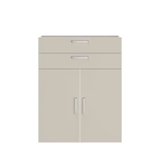 Türen-Set- mit 2 Schüben, B ca. 84 cm, Kaschmir
