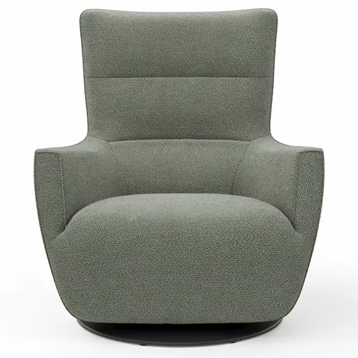 Sessel Lilaia - inkl. Dreh- und Wippfunktion, Stoff, Olivgrün