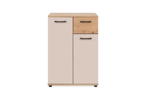 Kommode- B ca. 60 cm, Eiche Dekor, Beige