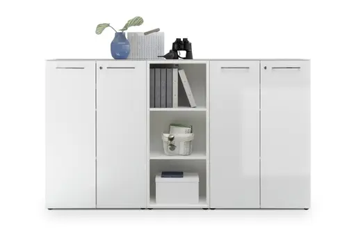 Aktenregal GWEN - B/H/T ca. 50x120x37 cm, Weiß