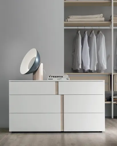 Kommode Loretto - BHT ca. 127x70x51 cm, Lack matt, Bordeaux