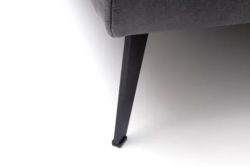 Ecksofa Anna - Longchair links mit 2,5-Sitzer inkl. Relaxfunktion (motorisch), Kopfteil verstellbar, Stoff, Stahl