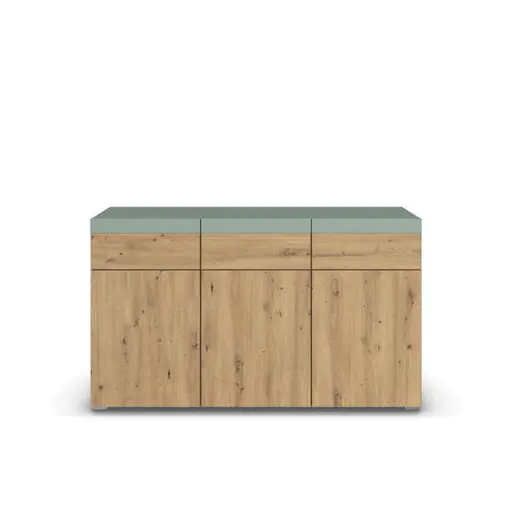 Kommode ROMANA- Eiche Dekor, Salbei