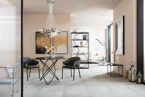 Esstisch - Ø/H ca. 120x76 cm, Schwarz