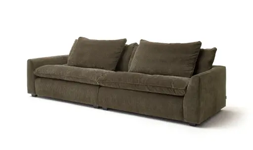 Sofa Ulf - 3,5-Sitzer, Cord, Moos