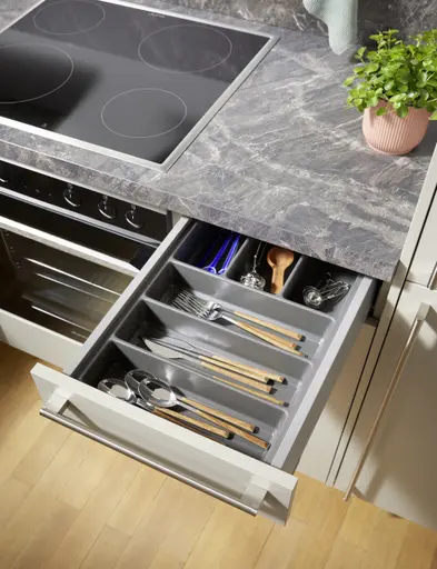 L-Küche 50.100 GL 6 525, Kieselgrau