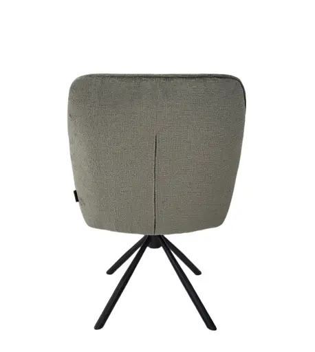 Armlehnstuhl MARLE - drehbar, Stoff, Grün