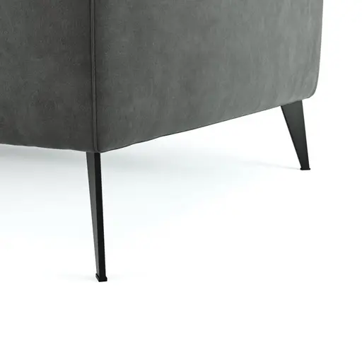 Ecksofa Anna - Longchair links mit 2,5-Sitzer inkl. Relaxfunktion (motorisch), Kopfteil verstellbar, Stoff, Stahl