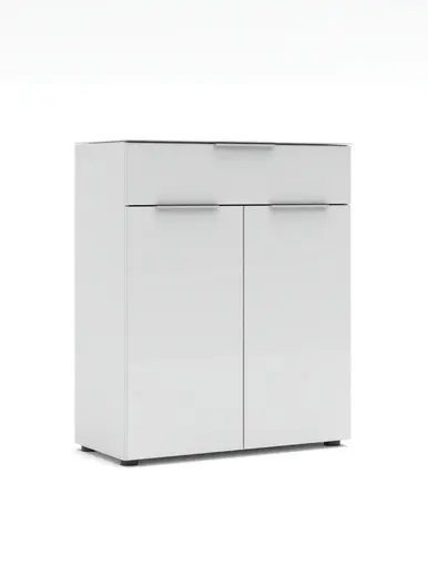 Schuhschrank - B ca. 80 cm, Weiß