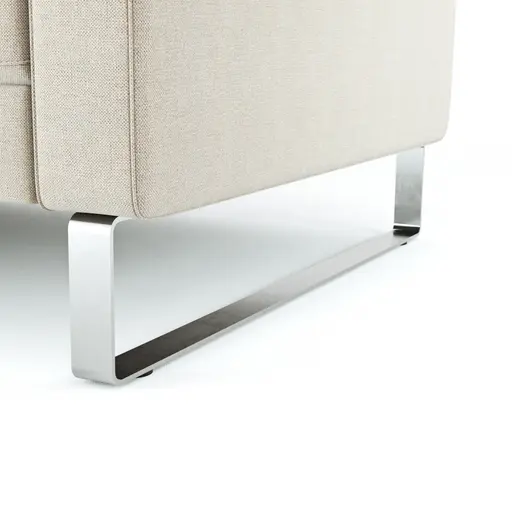 Ecksofa Anna - Ecke links mit 2,5-Sitzer inkl. Relaxfunktion (motorisch), Stoff, Beige